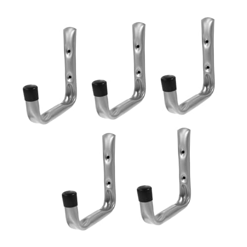 INOOMP 5 Stück Teiliges Wandhaken aus Galvanisiertem Stahlrohr Schwerlast Metallhaken für Garage Werkstatt und Lager Robuste Wandmontage mit Hoher Tragkraft Korrosionsbeständig und von INOOMP