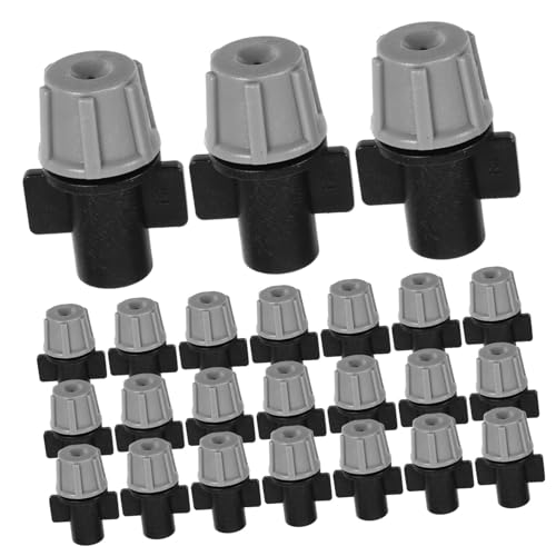 INOOMP 50 Stück Mikrovernebler Sprühdüsen für Tropfbewässerung Garten Wassersparende Nebeldüsen Automatisches Bewässerungssystem für Pflanzen Balkon und Garten von INOOMP