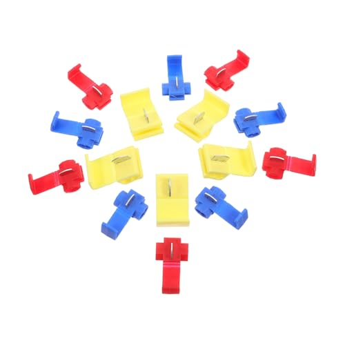 INOOMP 50 Stück Teiliges Isoliertes T tap Kabelverbinder Schnelle Steckverbinder für Awg Drähte Geeignet für Stromstärken Vielseitig Einsetzbar für Elektroprojekte und von INOOMP