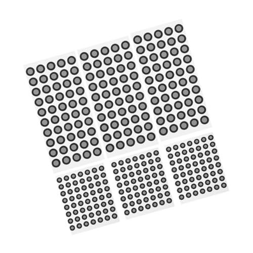 INOOMP 6 Blätter Selbstklebende Reflektierende Scanning Marker Punkte für Markierungspunkte Präzise Referenzmarker für Architektur Ingenieurwesen Design von INOOMP