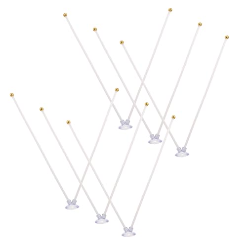 INOOMP 6 Stück Auto Fahnenmasthalterung Saugnapf Halter Fahnenmast Basis Kunststoff Windstabil für Fahrzeugflaggen Geeignet von INOOMP