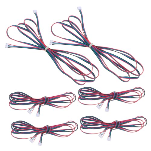 INOOMP 6 Stück Teiliges Anschlusskabel Terminal Motorstecker Pin Schrittmotor Kabel Verlängerung für Stabile Sichere Verbindung und Effiziente Stromübertragung von INOOMP