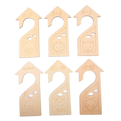 INOOMP 6 Stück Teiliges Babykleidung Schrankteiler aus Holz Sicherer Kleiderschrank Organizer Divider für Glatte Oberfläche Praktischer und Dekorativer für Babywäsche INOOMP 6 Stück Teiliges Babykleidung Schrankteiler aus Holz Sicherer Kleiderschrank Organizer Divider für Glatte Oberfläche Praktischer und Dekorativer für Babywäsche von INOOMP
