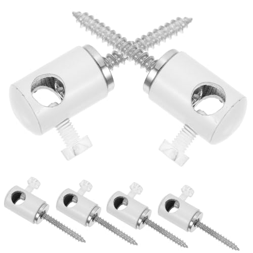 INOOMP 6 Stück Teiliges Deckenhaken Metall Rostfrei zur Einfachen Befestigung von Hängeleuchten und Kabeln Vielseitig Einsetzbar für Pendelleuchten und Wandmontage Stabile Kabelhalterung von INOOMP