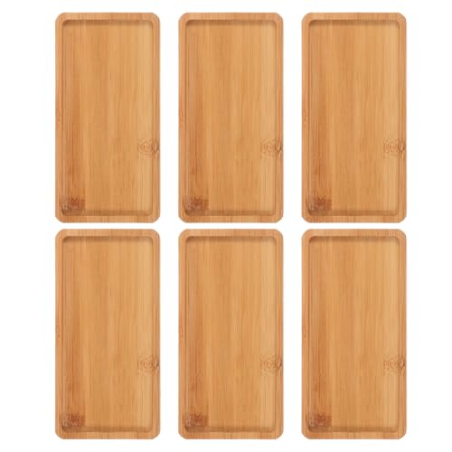 INOOMP 6 Stück Teiliges Holzserviertablett Robustes Elegantes Holzbrett für Partys Snacks und Dekoration als Charcuterie Board für Früchte Langlebig und Vielseitig INOOMP 6 Stück Teiliges Holzserviertablett Robustes Elegantes Holzbrett für Partys Snacks und Dekoration als Charcuterie Board für Früchte Langlebig und Vielseitig von INOOMP