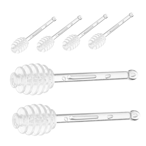 INOOMP 6 Stück Teiliges Honigstangen Transparentem Material Vielseitiger Sirup Marmeladenrührer Eleganter Honiglöffel für Honigglas Cocktail und Gewürzmischung bei INOOMP 6 Stück Teiliges Honigstangen Transparentem Material Vielseitiger Sirup Marmeladenrührer Eleganter Honiglöffel für Honigglas Cocktail und Gewürzmischung bei von INOOMP