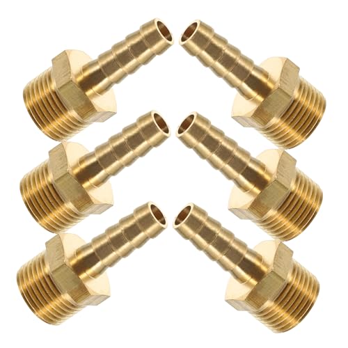 INOOMP 6 Stück Teiliges Messing Schlauchverbinder Verstärktes Material Innengewinde Dichtschließende Schlauchkupplung für Wasserleitungen Geeignet für Pex Crimp und Rv Wasserleitungen INOOMP 6 Stück Teiliges Messing Schlauchverbinder Verstärktes Material Innengewinde Dichtschließende Schlauchkupplung für Wasserleitungen Geeignet für Pex Crimp und Rv Wasserleitungen von INOOMP