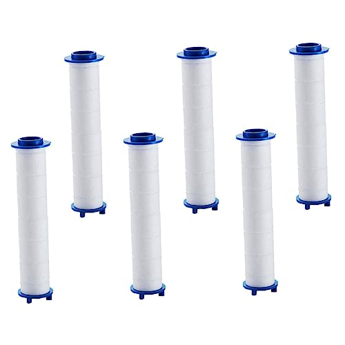 INOOMP 6 Stück Teiliges PP Cotton Duschkopffilter Hochdruck Duschfilter mit Umweltfreundlichem Filterkern Chlorreduzierend Langlebig und Einfach zu Reinigen für Gesundes Duschwasser von INOOMP
