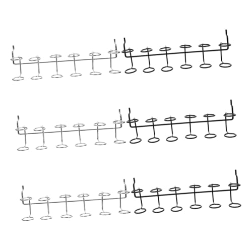 INOOMP 6 Stück Teiliges Schraubendreher halter aus Edelstahl Langlebiger Pegboard Organizer für Werkzeugwand Einfache Montage Platzsparend und Robust für Werkstatt und Garage Schwarz und von INOOMP