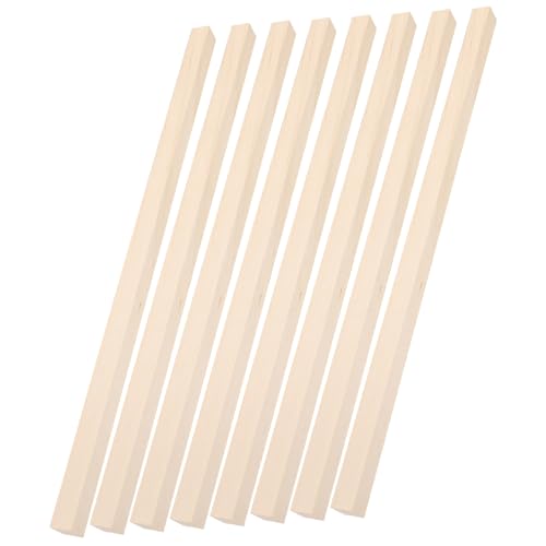 INOOMP 60 Stück Quadratische Holzdübel aus Lindenholz für DIY Bastelprojekte Leicht Bruchsicher und Glatt für Modellbau Puppenmöbel Foto requisiten und Dekorationen von INOOMP