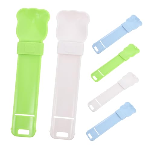 INOOMP 6stücke Futterlöffel Für Katzen Leckerli-quetschlöffel Katzenstreifen Katzenlöffel Zum Drücken Für Snacks Nassfutterspender Katzenfutterlöffel Katzensnack-verteiler von INOOMP