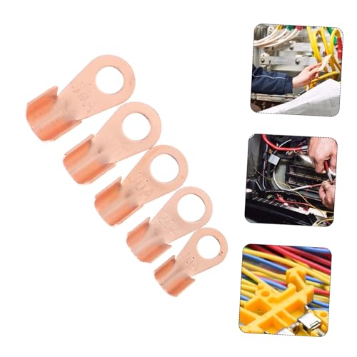 INOOMP 70 Stück Teiliges Kupferringkabelschuhe bis Offene Crimp Quetschverbinder Langlebige Rundsteckverbinder für Elektrische Kabelverbindungen in Maschinen und Haushaltsgeräten von INOOMP
