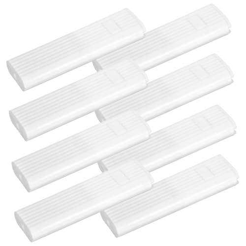 INOOMP 8 Stück Teiliges Weiße Jalousien Ersatzgriffe aus Robustem Pom Leichte Rechteckige Stabgriffe für Einfache Bedienung und Montage bei Vorhängen und Lamellenvorhängen von INOOMP