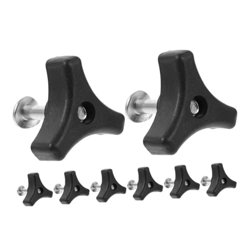 INOOMP 8 Stück Triangular Rasenmäher Griff Schrauben Teiliges Ergonomische Flügelmuttern aus Stabilem Abs und Eisen Kompatible Befestigung für Haltegriffe Komfortabel Wetterfest von INOOMP
