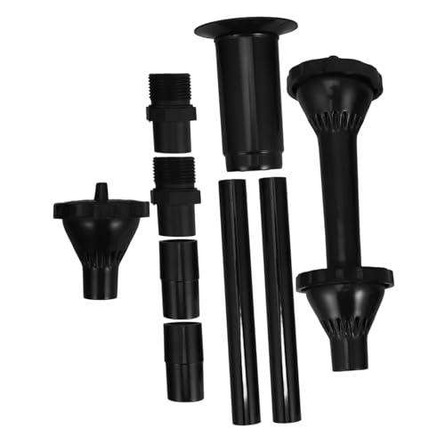 INOOMP 9 Stück Pilzspray -kopf Zubehör Jet Ersatz-teichpumpenkopf Brunnen Düsen Sprühen Fontänendüse Teichwasserfall Schwimmbad Einstellbar Pilzdüse Pumpdüse Black von INOOMP