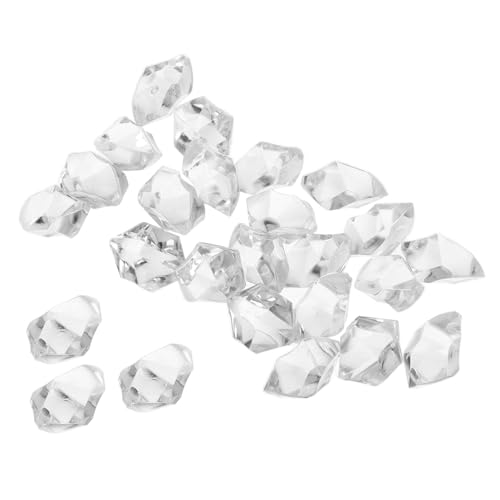INOOMP Achtkant Kristallperlen Farbig Transparent Kristall Schmuck Zubehör Facettierte Prismaperlen für DIY Kronleuchter Fensterdeko und Lichtfänger von INOOMP