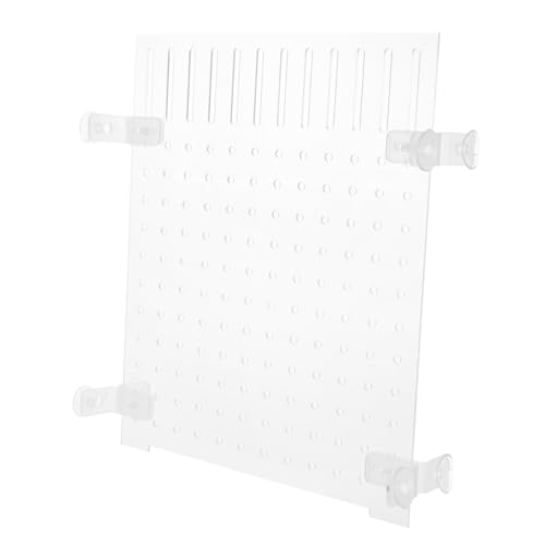 INOOMP Aquarium Trennwand mit Saugnapf Transparentes Fischbecken Isolationsbrett Vielseitiger Wasserpermeabler Fischtank Teiler zur Sicheren Fischtrennung und Zucht von INOOMP