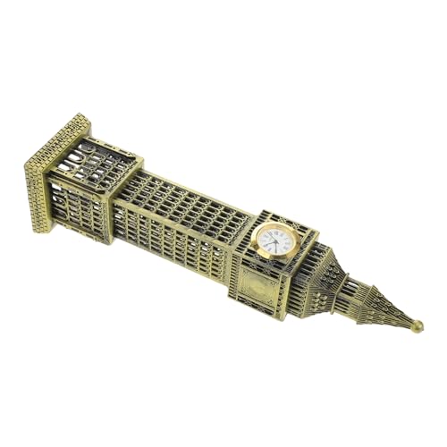 INOOMP Big Metallstatue Vintage London Dekorfigur Metallgebäude Büro Wohnzimmer Schlafzimmer Schreibtisch Modell Figur von INOOMP