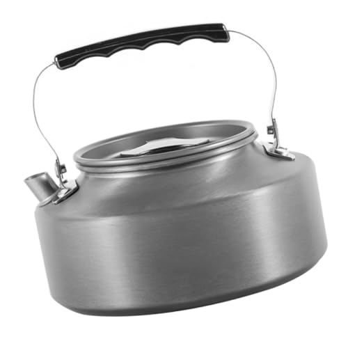 INOOMP Camping Wasserkocher Robuster Teekessel für Outdoor Aktivitäten Tragbarer Campingkocher mit Rutschfestem Griff für Wanderungen und Campingküche von INOOMP