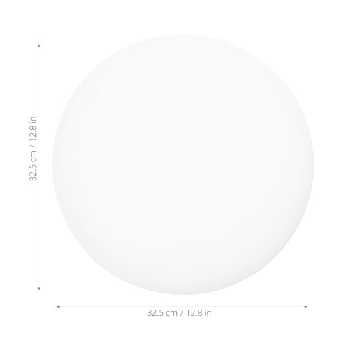 INOOMP Ceiling Lamp Cover Kunststoff Abdeckung für Flush Mount Leuchten mit Verriegelungsmechanismus Stabiles Rundes LED Lampenschirm Ersatzteil für Wohnzimmer Balkon Küche von INOOMP