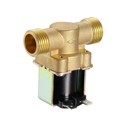 INOOMP Dc Messing Magnetventil Schnellanschluss Stromlos Geschlossen Elektromagnetisches Wasser steuerventil für Warm Kaltwasser Druckbeständig Langlebig und Auslaufsicher von INOOMP