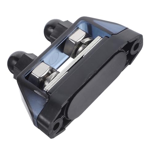 INOOMP Doppel Schrauben Terminal Block mit Schutzabdeckung Stromverteilungsblock für Auto Boot und Wohnmobil Langlebige Sammelschiene für Sichere Batterieanschlüsse Wassergeschützt und von INOOMP