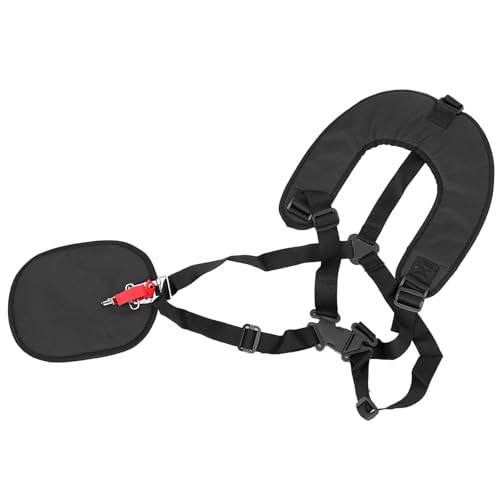 INOOMP Doppelschultergurt Rasentrimmer Verstellbar U förmiger Polstertragegurt für Motorsense Komfortabel und Praktisch Geeignet für Verschiedene Rasenmäher und Freischneider von INOOMP