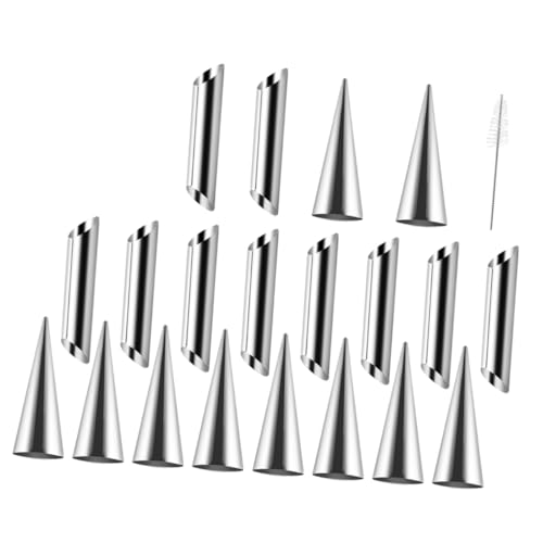 INOOMP Edelstahl Backform Kegelförmige Croissant Formen Rohrmold für Gebäck Sahne Croissant Backen Wiederverwendbar Leicht und Pflegeleicht INOOMP Edelstahl Backform Kegelförmige Croissant Formen Rohrmold für Gebäck Sahne Croissant Backen Wiederverwendbar Leicht und Pflegeleicht von INOOMP