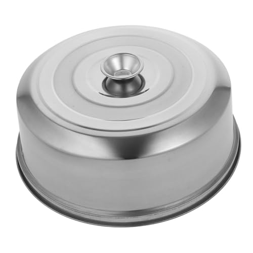 INOOMP Edelstahl Dampfgarer Abdeckhaube mit Praktischem Griff für Zuhause Schule und Vielseitiger Robuster Küchenhelfer für Dampfgarer und Grillzubehör von INOOMP