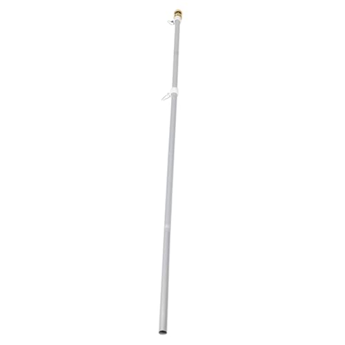 INOOMP Edelstahl Fahnenmast Rotierbar Wetterfester Rostfreier Garten und Hausfahnenhalter Stabiler Edelstahl Fahnenstock mit Glatter Oberfläche für Außenbereich und Veranstaltungen von INOOMP