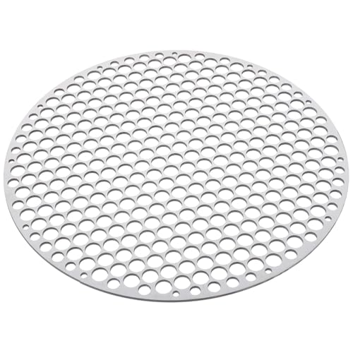 INOOMP Edelstahl Grillrost Rostfrei Robust Praktisches Grillnetz für Outdoor BBQ Grillgitter Vielseitig für Fleisch Gemüse Fisch Shrimp Leicht Tragbar von INOOMP