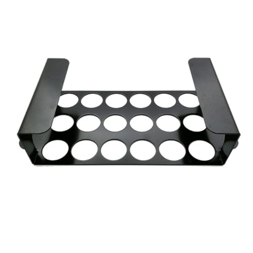 INOOMP Edelstahl Grillrost für Hähnchenkeulen Leichtes Outdoor BBQ Zubehör Hitzebeständiger Drumstick Halter Schwarzer Antihaft Pfeffer Camping und Barbecue von INOOMP