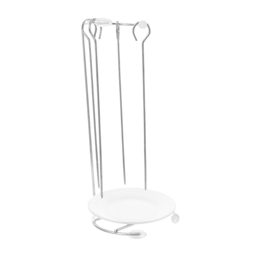 INOOMP Edelstahl Grillspieß-Halterung Mit Spießen Wetterfester Und Vielseitiger BBQ-Rack Zur Zubereitung Von Köstlichen Kebabs Und Grillgerichten Für Familie Und Freunde von INOOMP