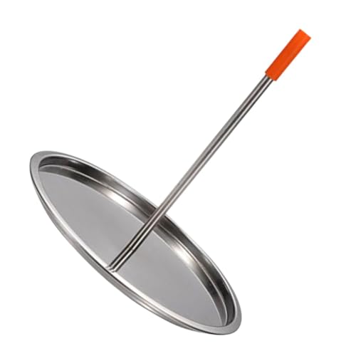 INOOMP Edelstahl Hähnchenbräter mit Auffangschale Robustes Langlebiges BBQ Grillgestell für Outdoor Camping Abnehmbar Platzsparend Hohe Wärmeleitfähigkeit Vielseitig für Zufällige Farbe von INOOMP