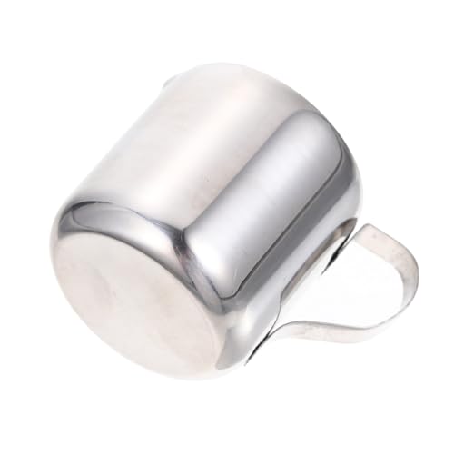 INOOMP Edelstahl Milchaufschäumer Kännchen Leichter Robuster Milchaufschäumerbehälter für Latte und Cappuccino Professioneller Milchaufschäumer für Zuhause und Gastronomie von INOOMP