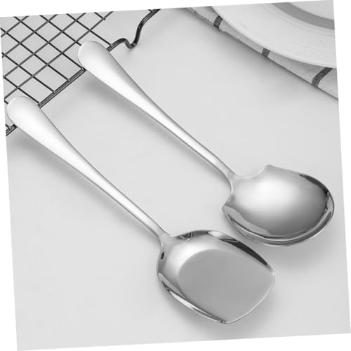 INOOMP Edelstahl Servierlöffel Extra Tiefer Großer Löffel mit Langem Griff Kratzfest und Leicht zu Reinigen Geeignet für Buffet Restaurant Zuhause und Suppenservieren INOOMP Edelstahl Servierlöffel Extra Tiefer Großer Löffel mit Langem Griff Kratzfest und Leicht zu Reinigen Geeignet für Buffet Restaurant Zuhause und Suppenservieren von INOOMP