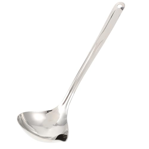 INOOMP Edelstahl Suppenkelle mit Integriertem Sieb Hitzebeständig Langlebig Multifunktionaler Schöpflöffel mit Ausgießer Fettabscheidend Ergonomischer Griff für Suppen Salate und Fondue INOOMP Edelstahl Suppenkelle mit Integriertem Sieb Hitzebeständig Langlebig Multifunktionaler Schöpflöffel mit Ausgießer Fettabscheidend Ergonomischer Griff für Suppen Salate und Fondue von INOOMP