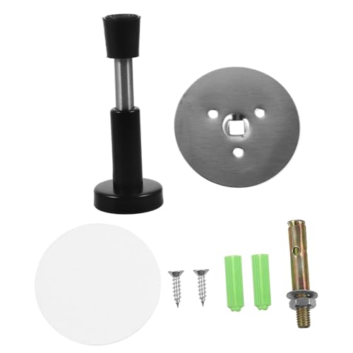 INOOMP Edelstahl Türstopper Wandmontage kein Bohren mit Dämpfungssystem für Geräuschloses Schließen Passend für Verschiedene Türstärken Modern und Langlebig von INOOMP
