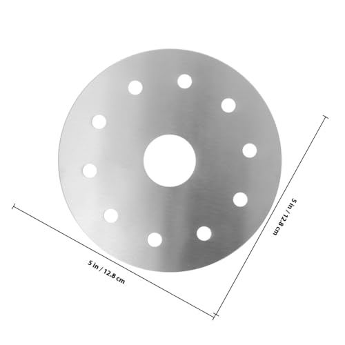 INOOMP Edelstahl Wärmeleitplatte Rund Schnell Wärmeleitung Hitzebeständig Vielseitig für Gasherd Induktionsherd Küchenzubehör Praktische Küchenhilfe INOOMP Edelstahl Wärmeleitplatte Rund Schnell Wärmeleitung Hitzebeständig Vielseitig für Gasherd Induktionsherd Küchenzubehör Praktische Küchenhilfe von INOOMP