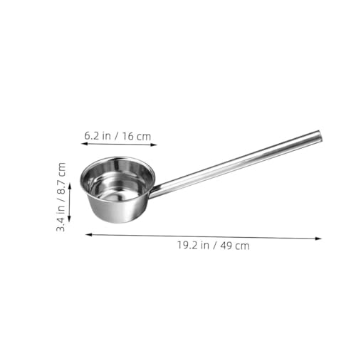 INOOMP Edelstahl Wasserschöpflöffel mit Langem Griff Langlebig und Vielseitig für Küche Garten und Haushalt Grifflänge Praktischer Küchen und Haushaltsschöpfer von INOOMP