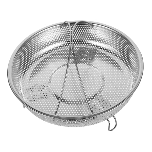 INOOMP Einstellbarer Edelstahl Dampfeinsatz mit Abnehmbarem Abtropfkorb Multifunktionaler Gemüse Dämpfhalter und Waschkorb Spülmaschinenfest Praktisch für Obst und Gemüse Dämpfen und von INOOMP