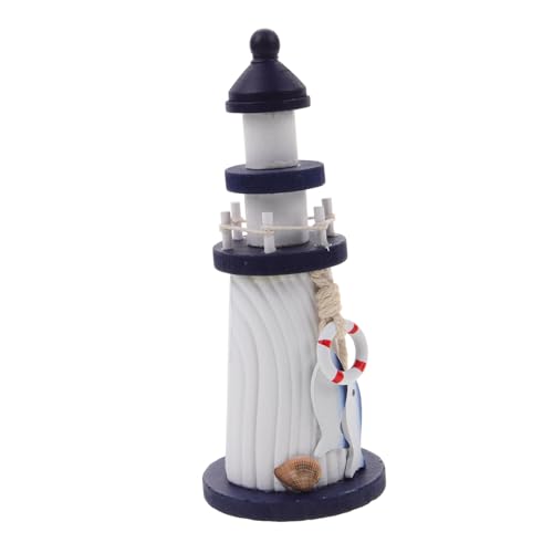 INOOMP Elegantes Leuchtturm-Ornament Aus Holz Im Mediterranen Stil Heimdekoration Nautischer Leuchtturm Für Schlafzimmer Wohnzimmer Hof Garten Und Balkon INOOMP Elegantes Leuchtturm-Ornament Aus Holz Im Mediterranen Stil Heimdekoration Nautischer Leuchtturm Für Schlafzimmer Wohnzimmer Hof Garten Und Balkon von INOOMP