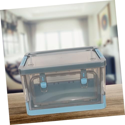 INOOMP Faltbare Aufbewahrungsbox für Bücher und Kleidung Transparente Lagerbox mit Großem Fassungsvermögen Vielseitiger Organizer für Studentenwohnheim Kinderzimmer und Wohnzimmer INOOMP Faltbare Aufbewahrungsbox für Bücher und Kleidung Transparente Lagerbox mit Großem Fassungsvermögen Vielseitiger Organizer für Studentenwohnheim Kinderzimmer und Wohnzimmer von INOOMP