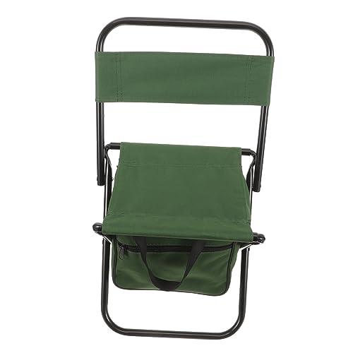 INOOMP Tragbarer Klappstuhl Für Camping Und Outdoor Leichter Faltbarer Angelstuhl Mit Rückenlehne Strapazierfähiges Material Kompakte Größe Für Reisen Und Ausflüge von INOOMP