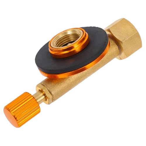 INOOMP Flachventil Gasadapter Leicht Robust Langlebig für Camping Outdoor Kocher Grill Zubehör Vielseitig Tragbar Einfache Handhabung Geeignet für Picknick Wandern Angeln von INOOMP