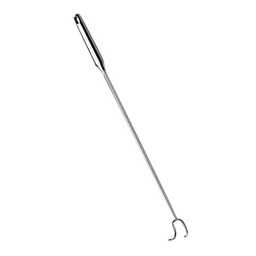 INOOMP Fleischhaken Ergonomischer Strapazierfähiger Grillhaken für Bbq Camping Partys zum Wenden von und Fisch Langlebig und Vielseitig Einsetzbar von INOOMP