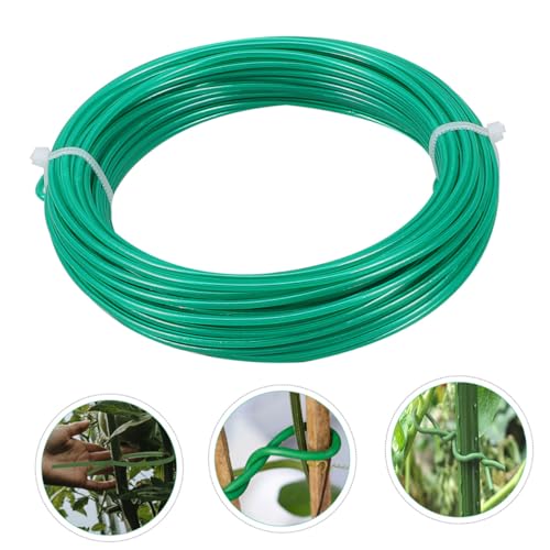 INOOMP Flexible Grüne TPR Gartenschnur Pflanzenschonender Pflanzenbinder Wetterfeste Pflanzenfixierung für Tomaten Blumen Reben für Gartenpflanzenstütze und Rankhilfen von INOOMP