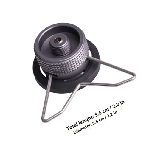 INOOMP Gas Tank Adapter für Campingkocher Leichter Tragbarer Gaskartuschen Konverter Kompatibel mit Langen Gasflaschen aus Robustem Material für Outdoor BBQ Picknick und Wandern von INOOMP