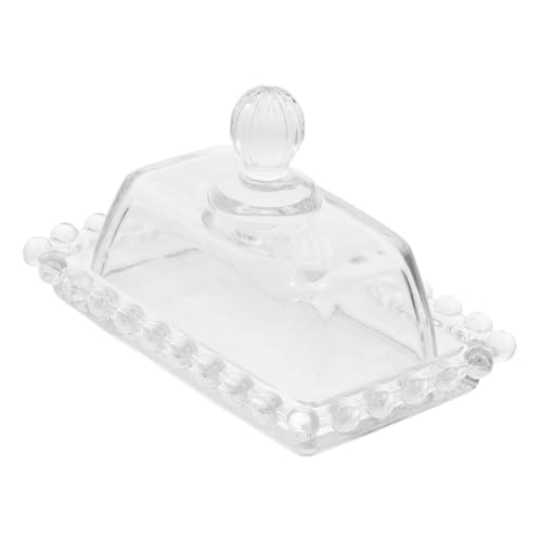 INOOMP Glasbutterdose mit Deckel Transparente Butterplatte aus Robustem Glas Vielseitige Butterdose für Zuhause Modernes Serviergeschirr für Kuchen Snacks und Desserts Teilig INOOMP Glasbutterdose mit Deckel Transparente Butterplatte aus Robustem Glas Vielseitige Butterdose für Zuhause Modernes Serviergeschirr für Kuchen Snacks und Desserts Teilig von INOOMP