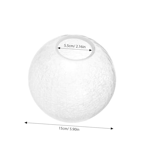 INOOMP Glaslampenschirm Runde Glasabdeckung Mit Rissmuster Transparenter Lampenschirm Ersatz Für Kronleuchter Und Pendelleuchte Ø Weiches Licht Augenschutz Modernes Design INOOMP Glaslampenschirm Runde Glasabdeckung Mit Rissmuster Transparenter Lampenschirm Ersatz Für Kronleuchter Und Pendelleuchte Ø Weiches Licht Augenschutz Modernes Design von INOOMP